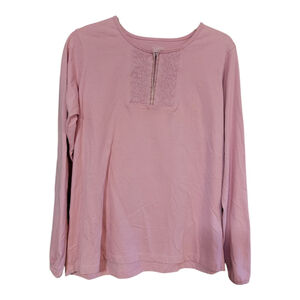 Classic Elements Pink Blouse Size L